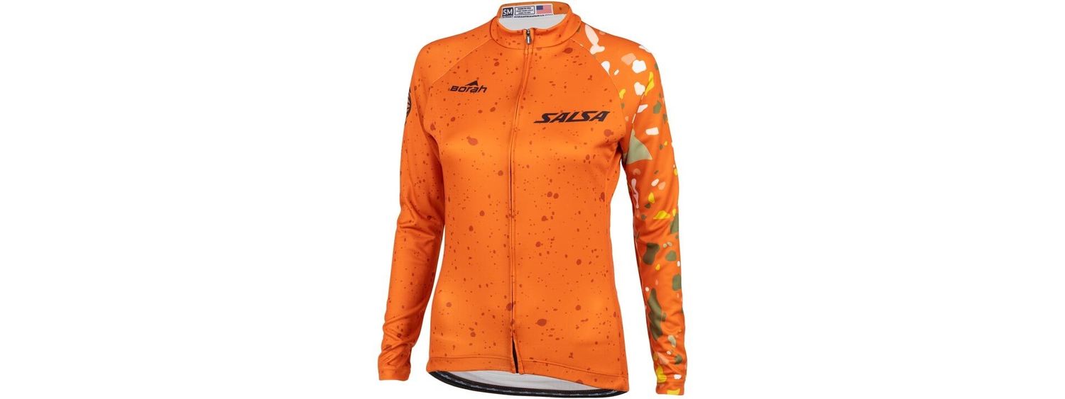 SALSA Terrazzo Long Sleeve Jersey Womens Orange
