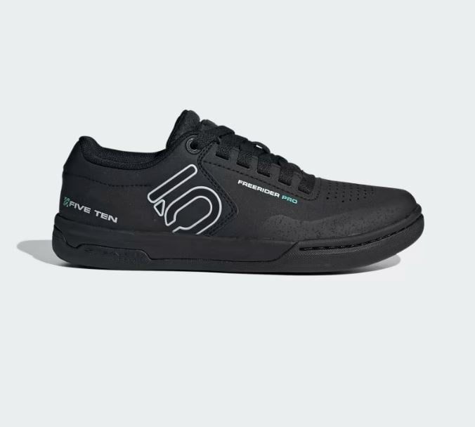FIVE TEN Freerider Pro Flat Shoes Womens Core Black/Crystal White /Acid Mint