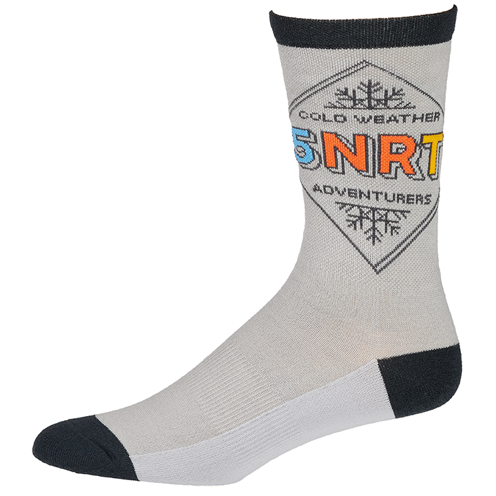 45NRTH Adventure Crew Lightweight Wool Sock Grey/Dark Blue