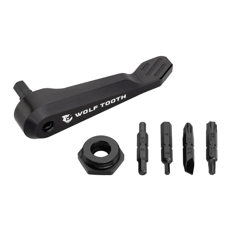 WOLF TOOTH Axle Handle Multi-Tool, Color: Black