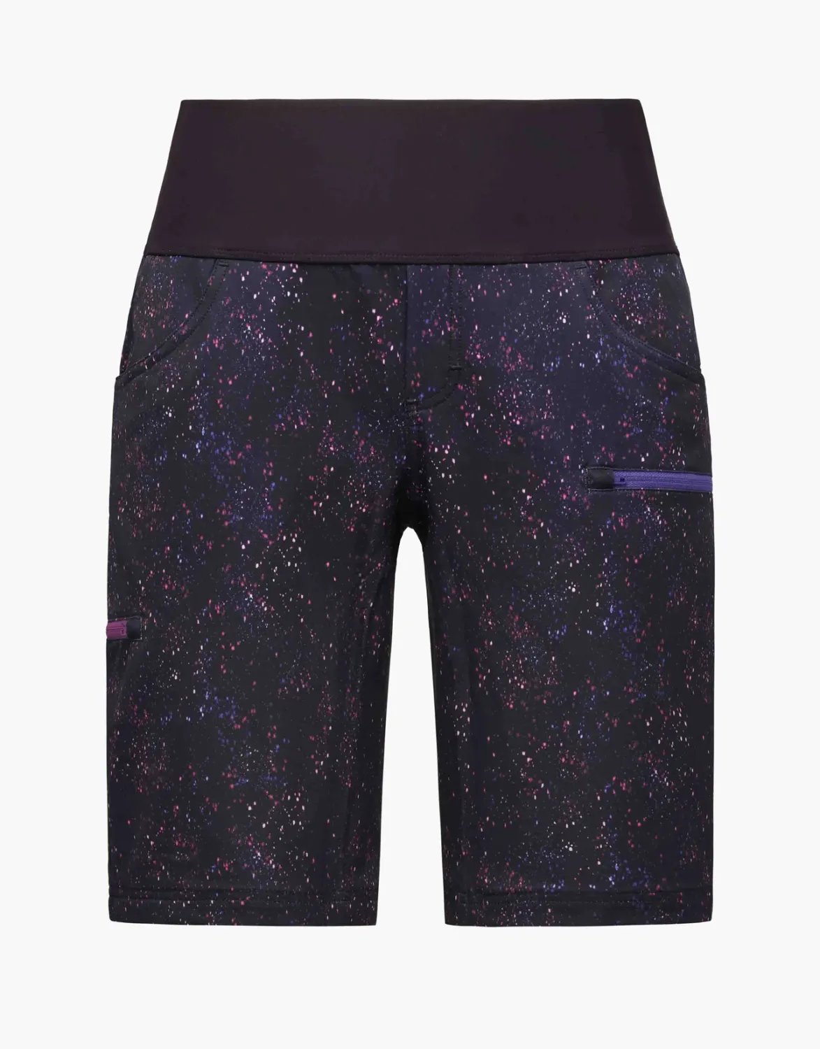 SHREDLY Limitless 11&quot; Stretch Waistband High-Rise Short GALAXY SPLATTER