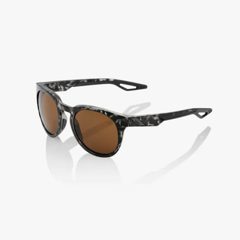 100% Campo Sunglasses, Matte Black Havana frame - Bronze Lens