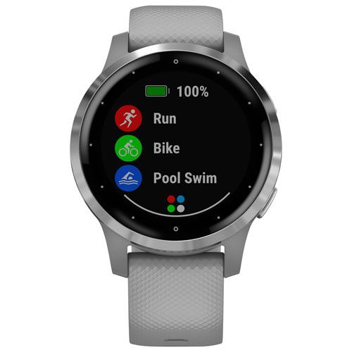 Garmin Vivoactive 4S Watch Color: Powder Grey