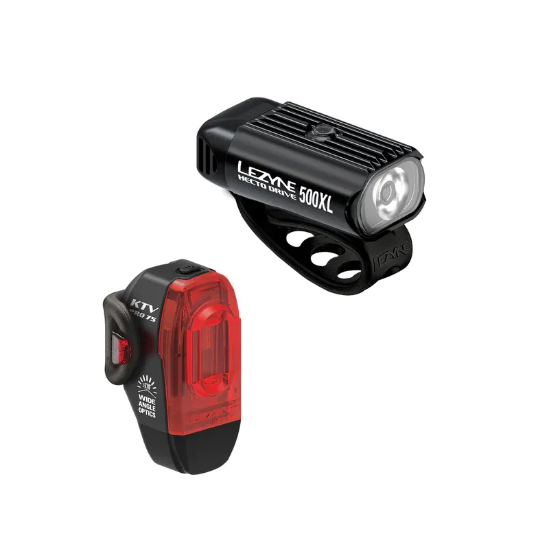 Lezyne, Hecto Drive 500XL / KTV, Light, Set, Black