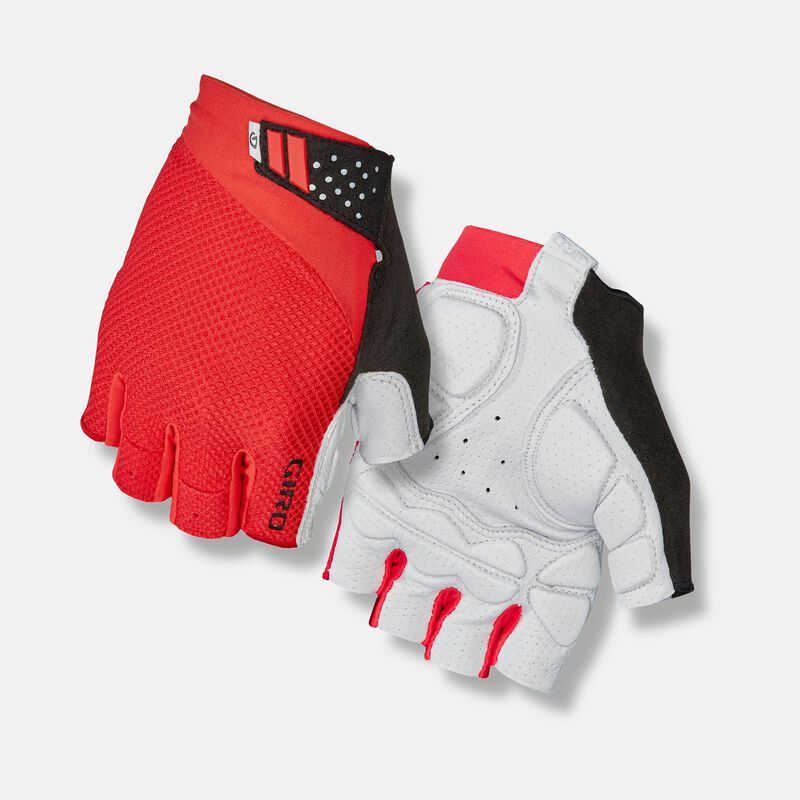 GIRO Monaco II Gel Gloves, Color: BRIGHT RED, Size: SMALL