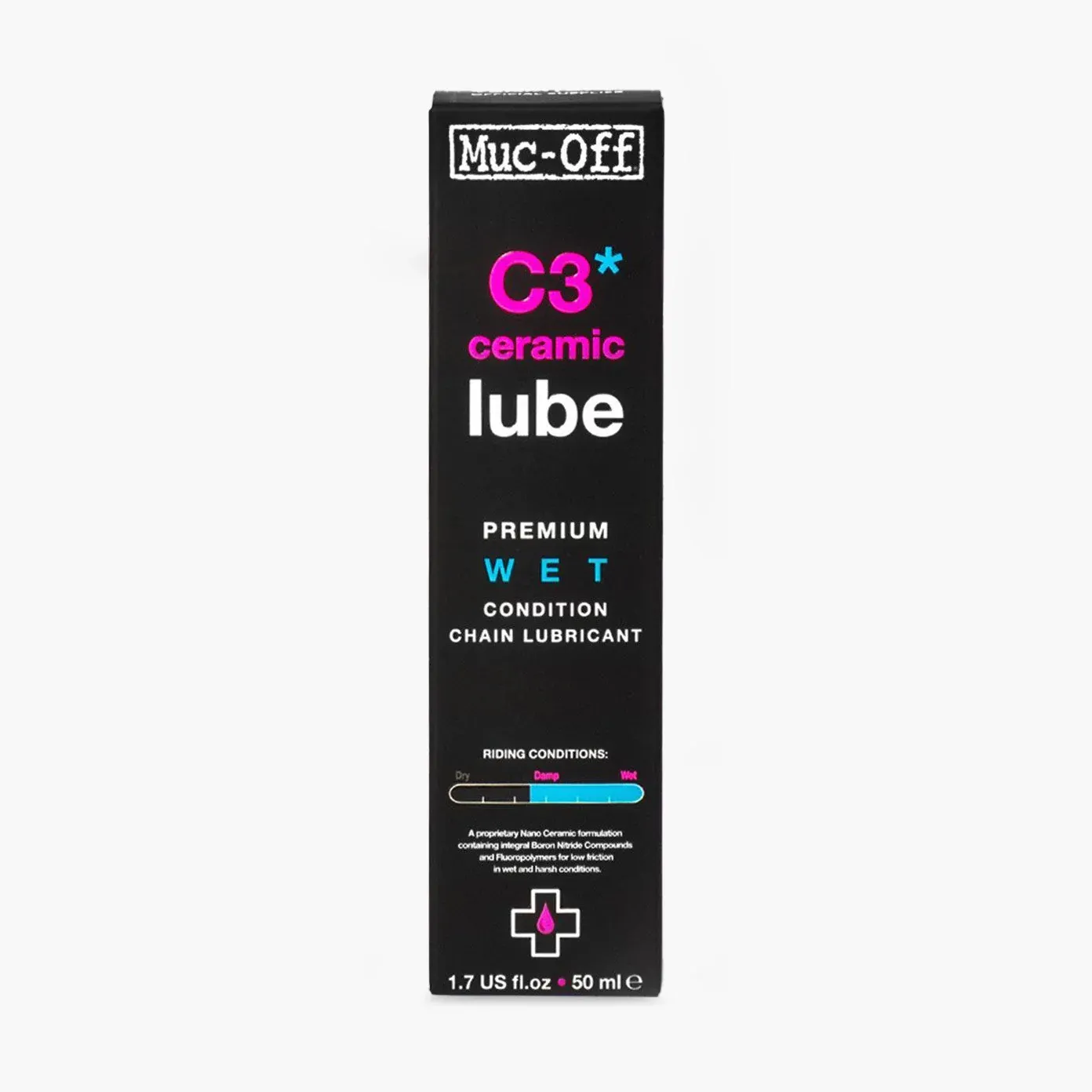 Muc-Off C3 Wet Ceramic Chain Lube/Lubricant 50ml
