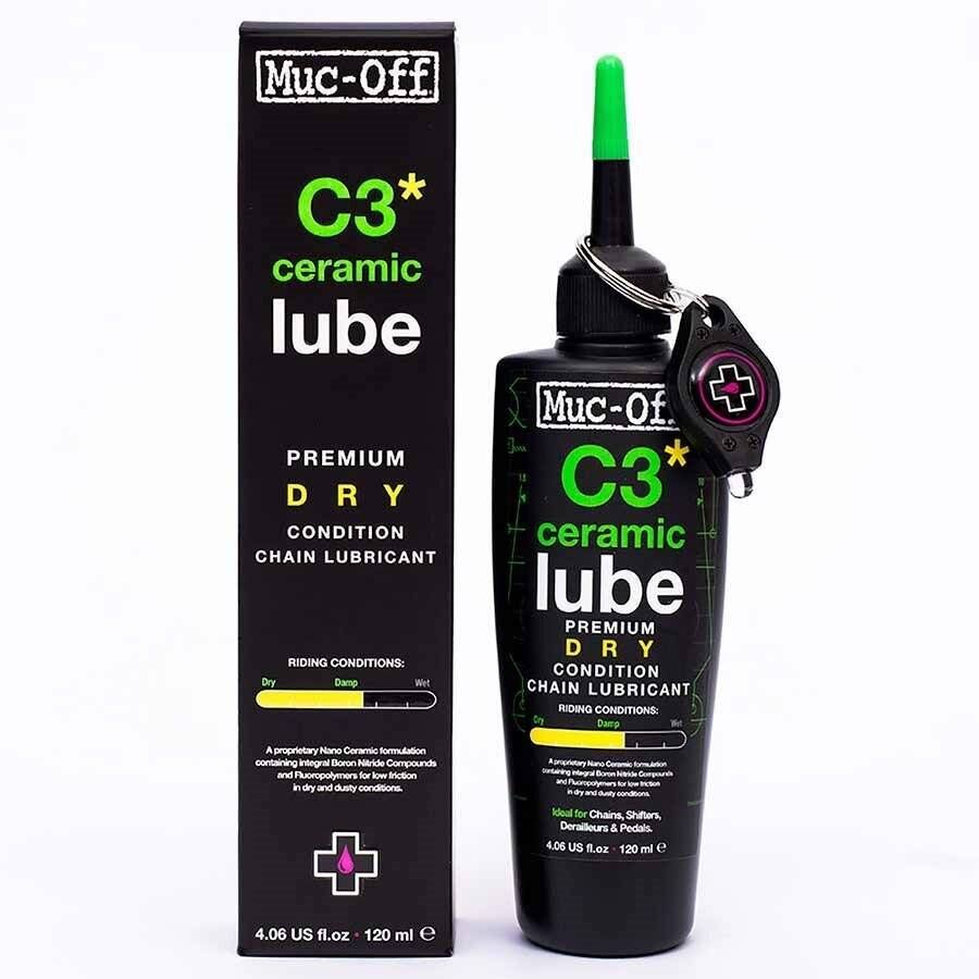 Muc-Off Ceramic Dry Lube/Lubricant 120ml with UV Torch