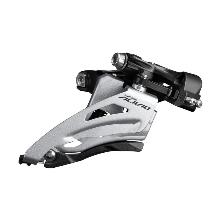 SHIMANO FD-M3120-M-B Alivio Front Derailleur, 2x9, Swing: Side, Cable Pull: Front, Mid 28.6/31.8/34.9mm, Set