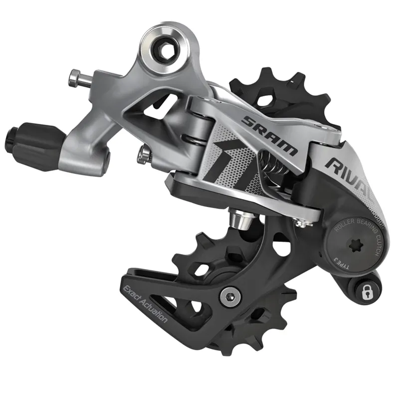 SRAM, Rival 1 Type 3.0, Rear derailleur, 11sp., Long, Black