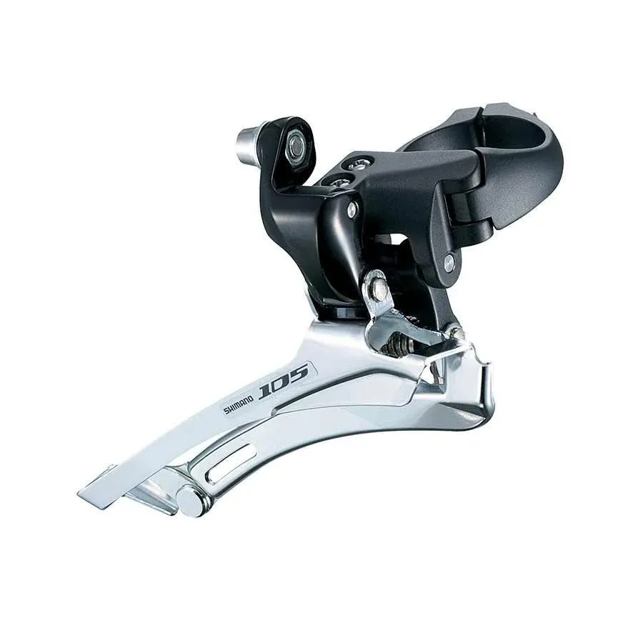 SHIMANO FD-5700-L 105 Front Derailleur, 2x10sp., Down Swing, Down pull, 31.8/28.6mm, Black
