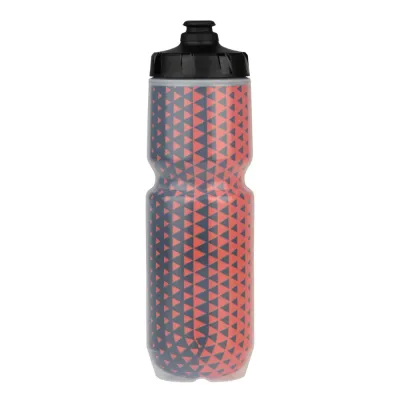 45NRTH Last Light Insulated Purist Water Bottle - Black/Orange, 23oz