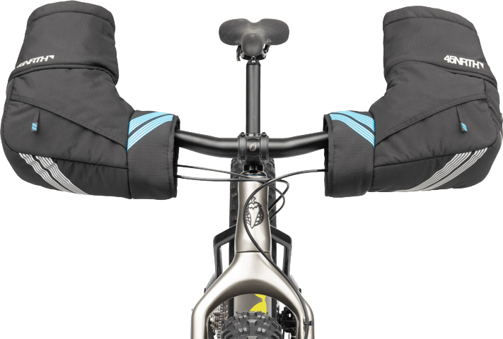 45NRTH Cobrafist Flat Bar Pogies - Black, One Size