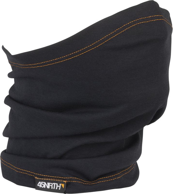 45NRTH Blowtorch Neck Gaiter: Black One Size orange