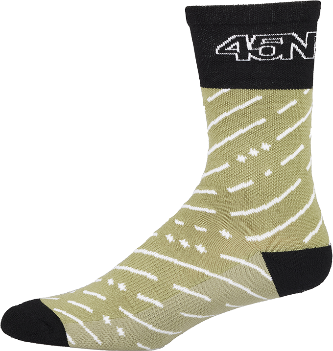 45NRTH Snow Band Crew Midweight Merino Green/Black