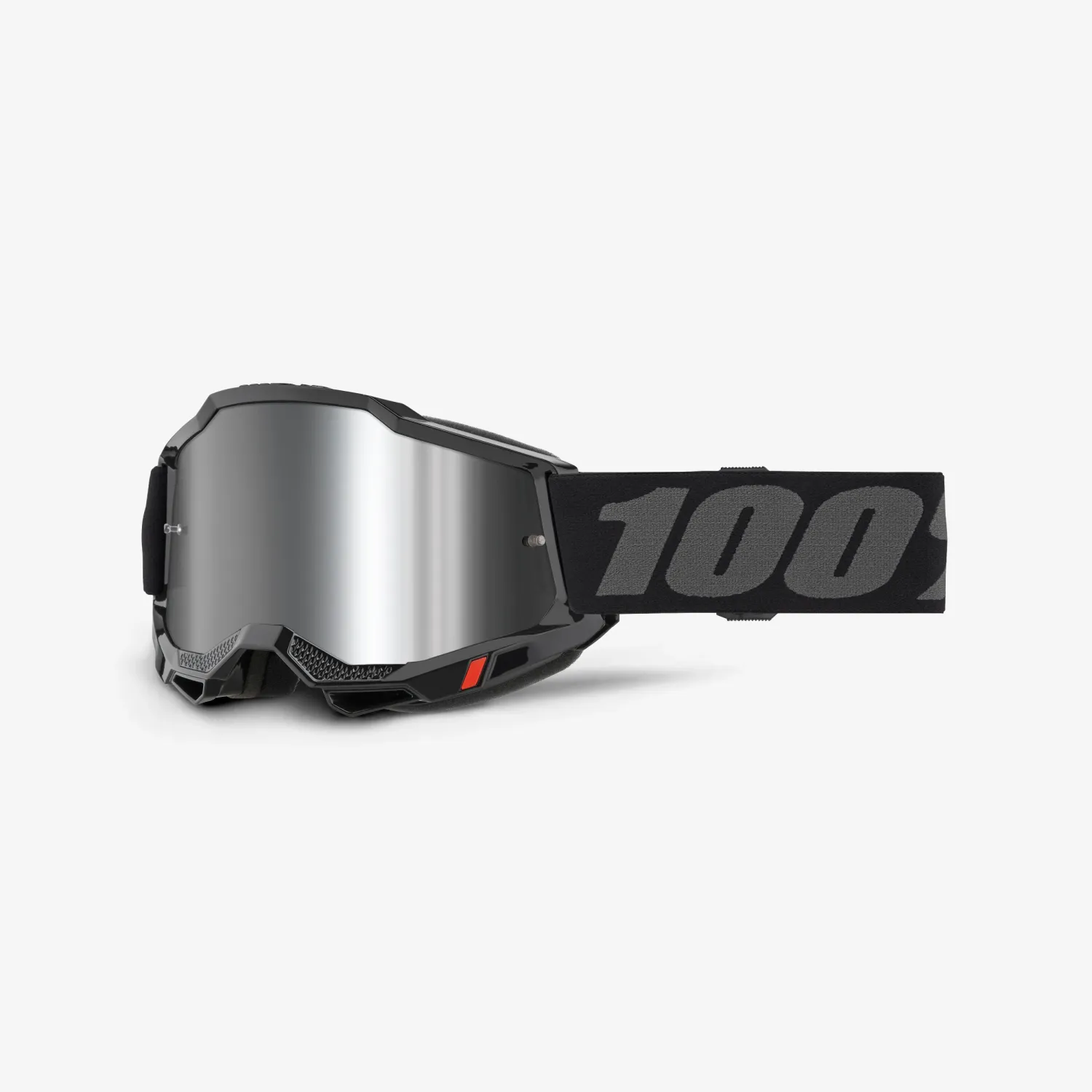 100% Accuri 2 Goggles, Color: BLACK/ SILVER MIRROR LENS