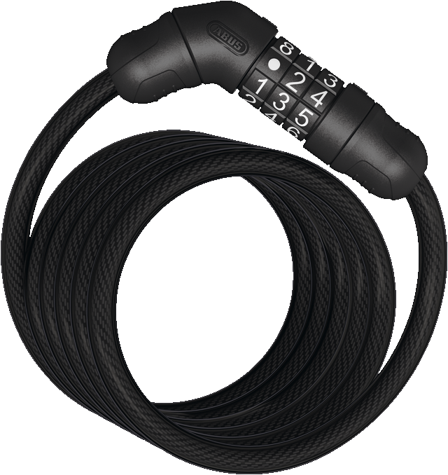 ABUS, Star 4508C, Cable lock, Combination, 8mm, 150cm, Black