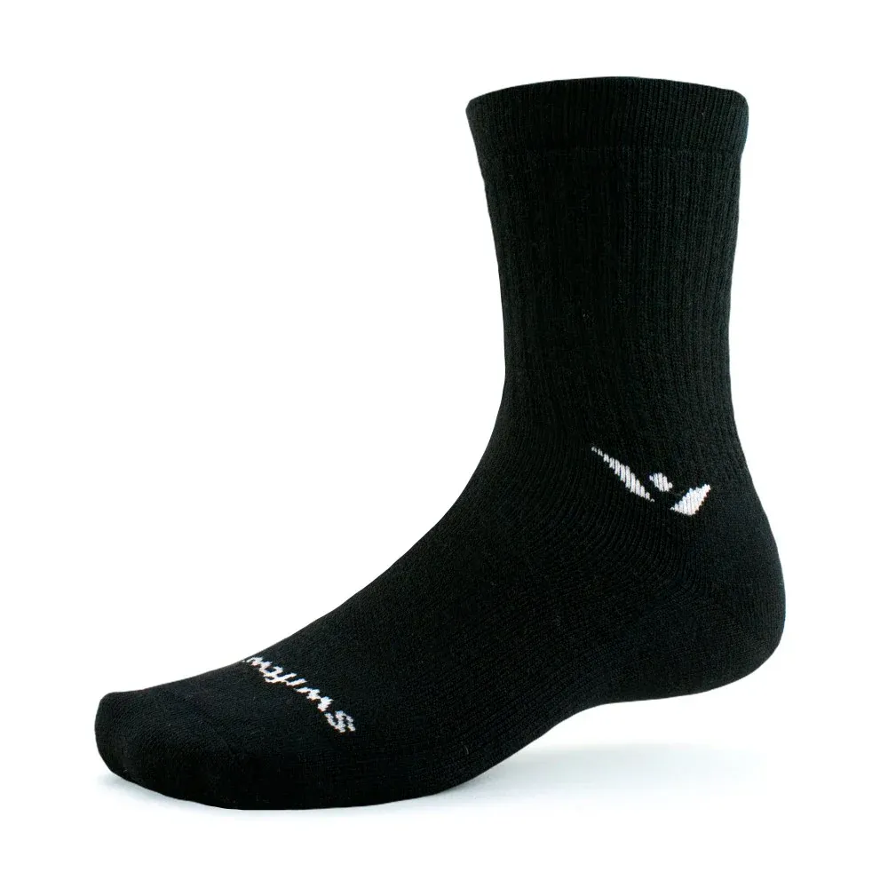 Swiftwick Pursuit Zero Hike 6 Midweight Sock Black