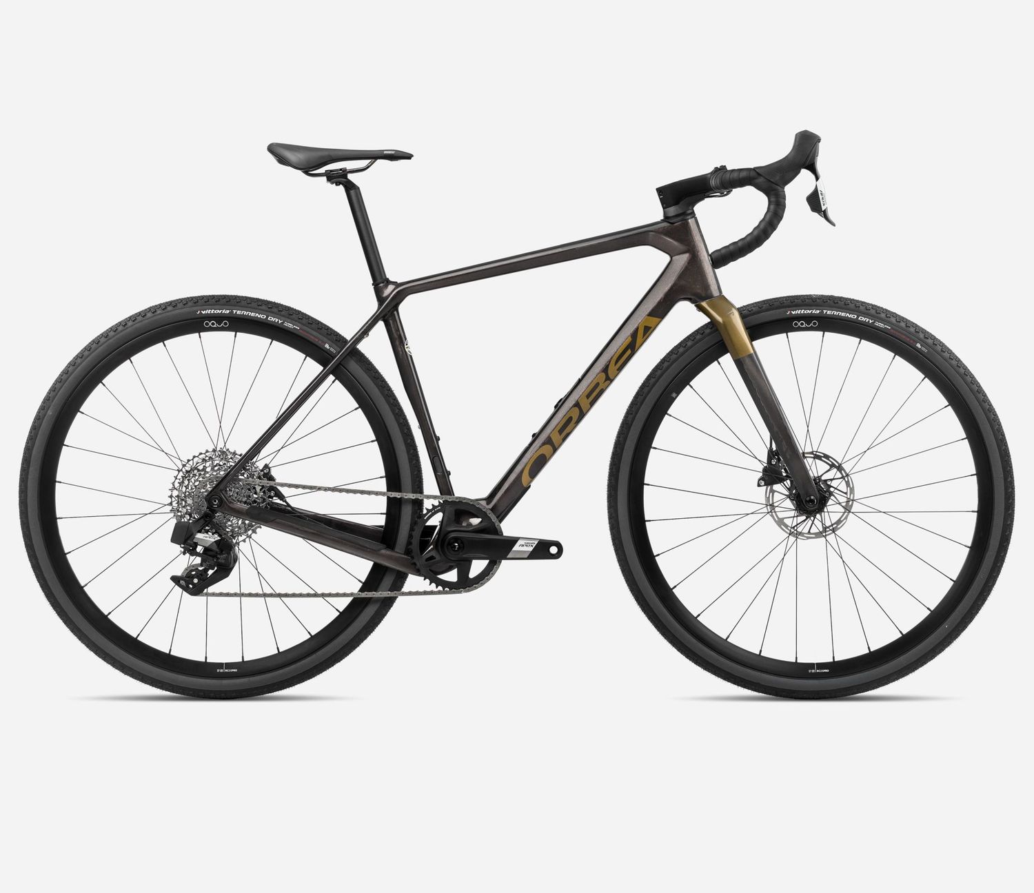 ORBEA TERRA M41eTEAM 1X SRAM AXS Cosmic Carbon - Metallic Olive Green MEDIUM