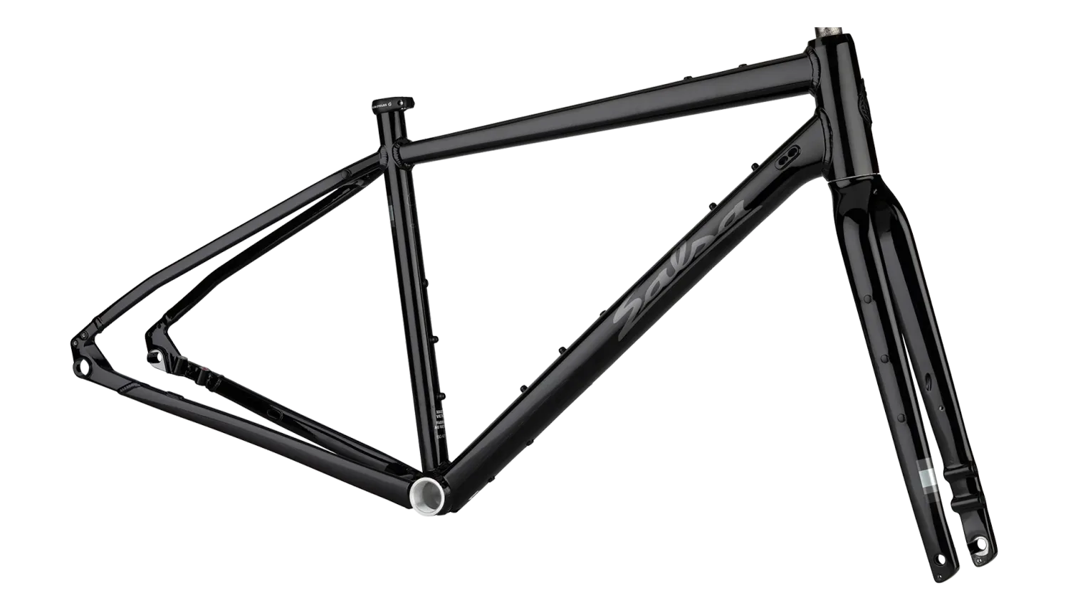 Salsa Journeyer Frameset - 700c/650b, Aluminum, Black, 55cm