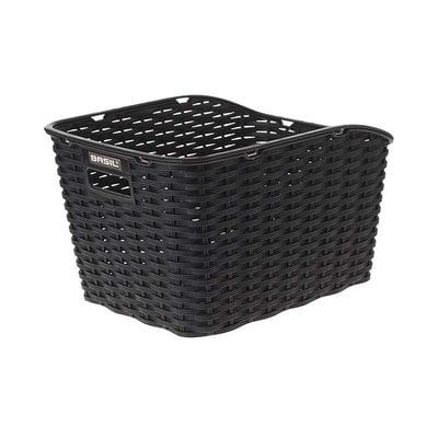 Basil, Weave WP, Rear basket, Black