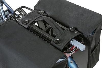 Basil, Go Double, Pannier, 32L, Black, Pair