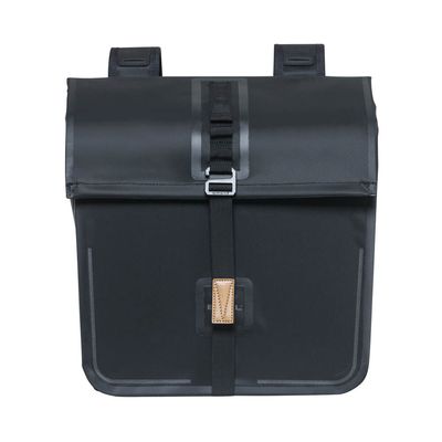 Basil Urban Dry Double Bag Solid Black 50L