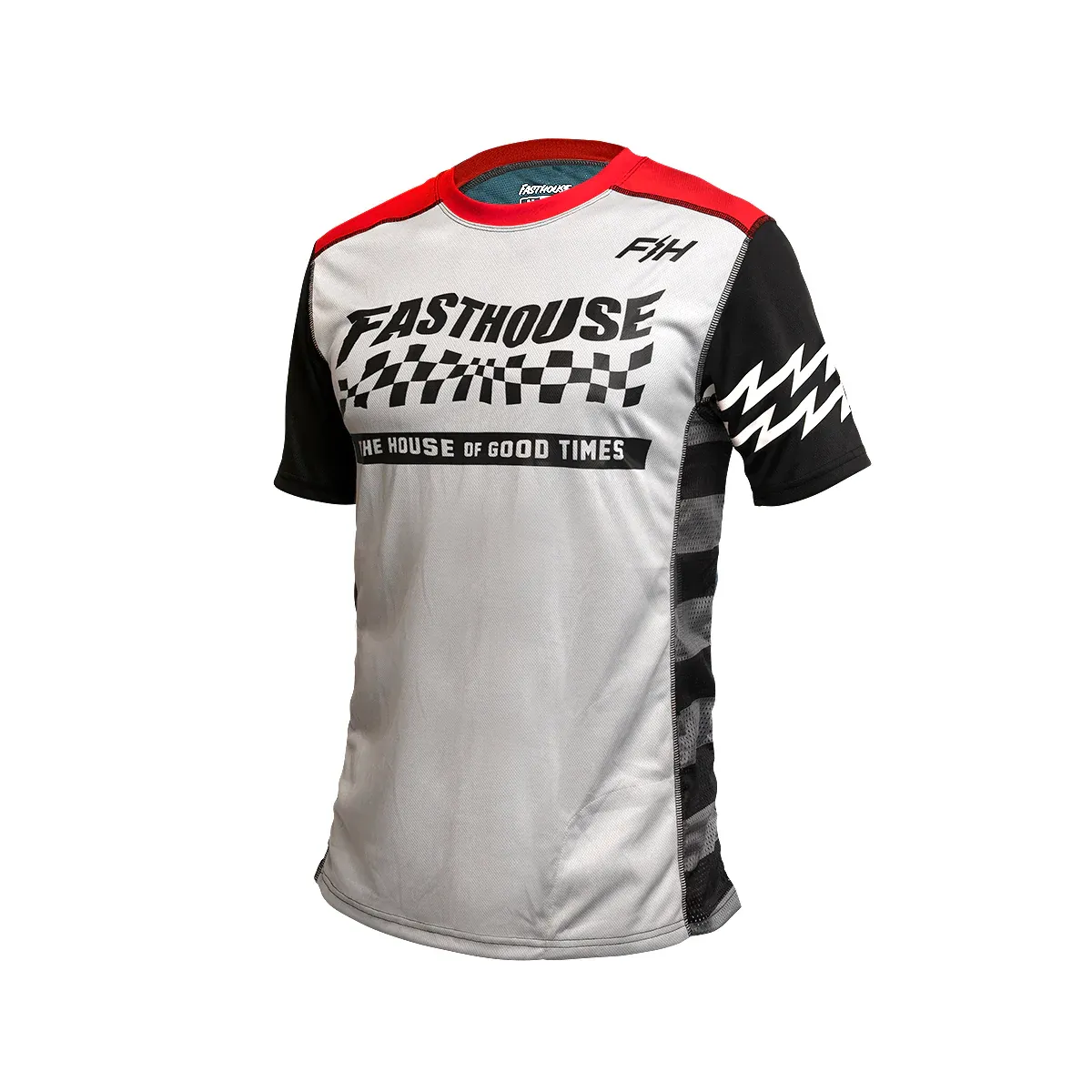 FASTHOUSE Youth Classic Velocity Short Sleeve Jersey Silver/Indigo