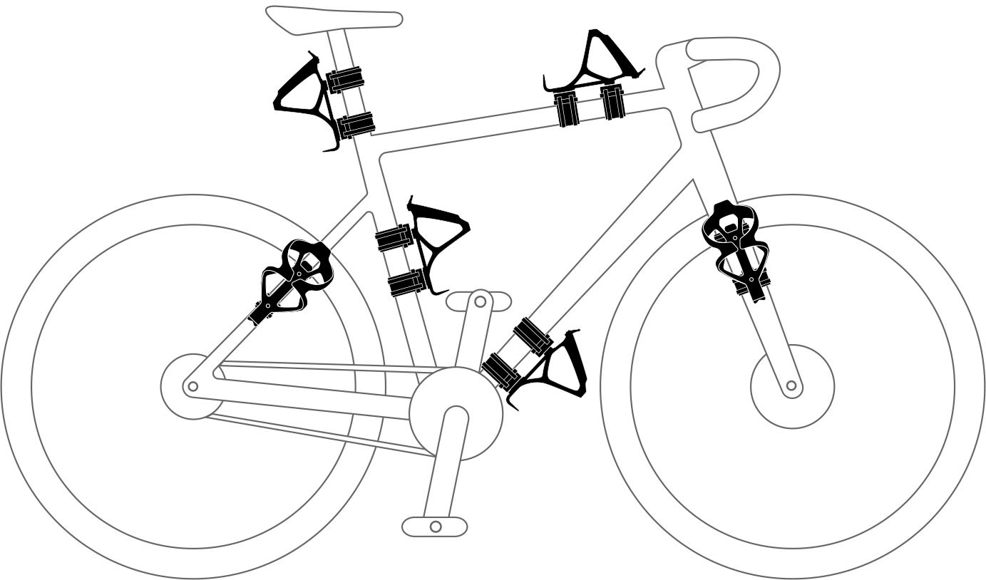 ZEFAL Gizmo Bottle Cage Mount  Pack of 2