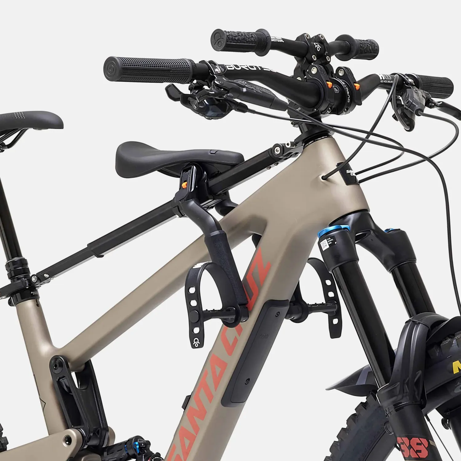 KIDS RIDE SHOTGUN Pro MTB Seat Combo Box Baby Seat &amp; Handlebar Black