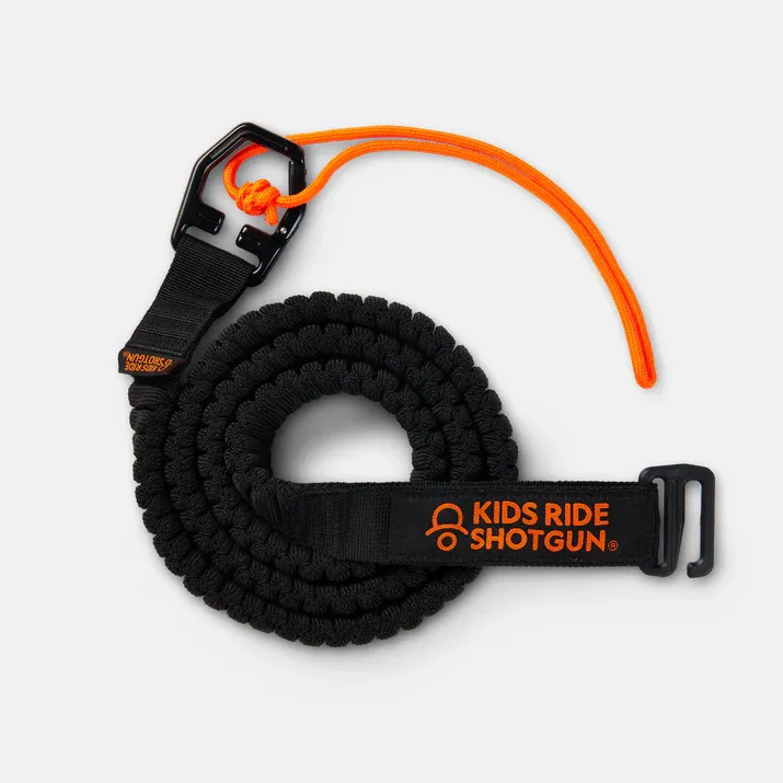 KIDS RIDE SHOTGUN Quick Fit MTB Tow Rope Black
