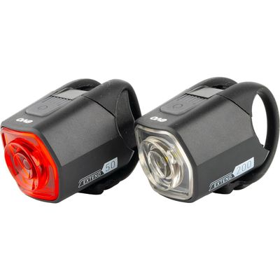 EVO NiteLight Extend 200/50 Light Front and Rear Black Set