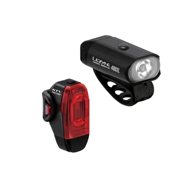 LEZYNE Mini Drive 400XL/ KTV Drive Pro+ Light Set Black