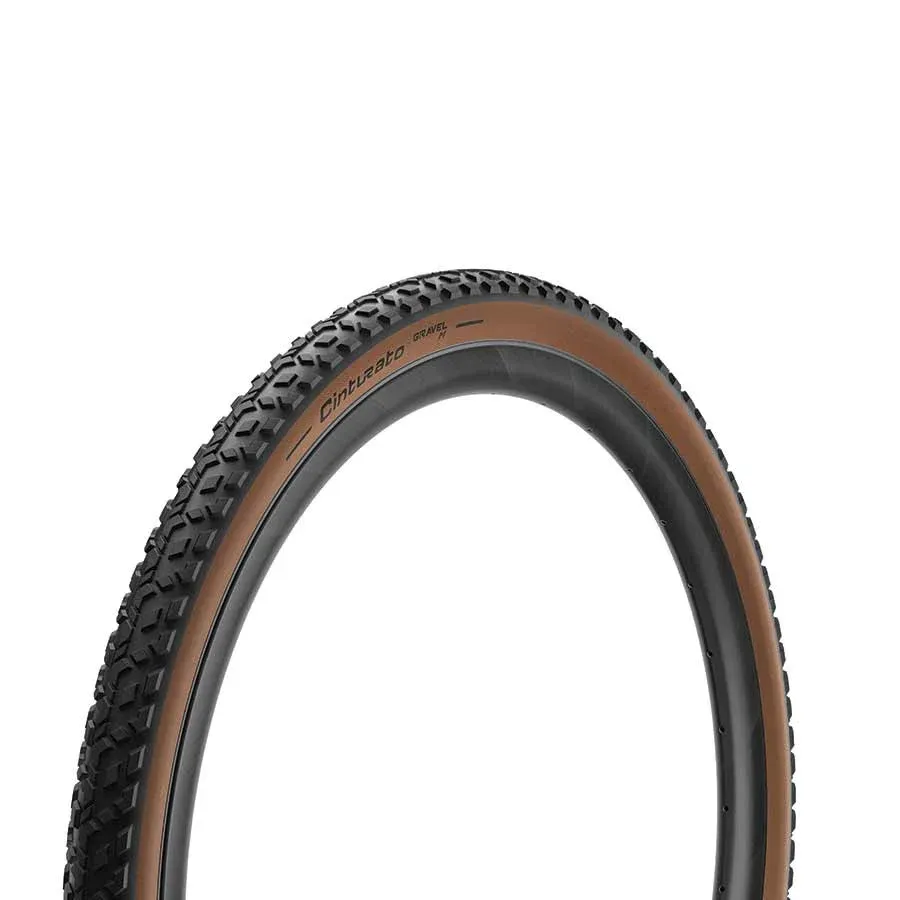 PIRELLI Cinturato Gravel M Tire Folding Tubeless Ready SpeedGrip 127TPI Tanwall