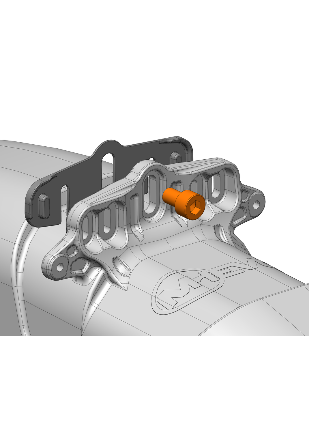 Mudhugger Rock Shox Recon Gold &amp; Silver 35 Bolt pack - for EVO Bolt-On Fenders