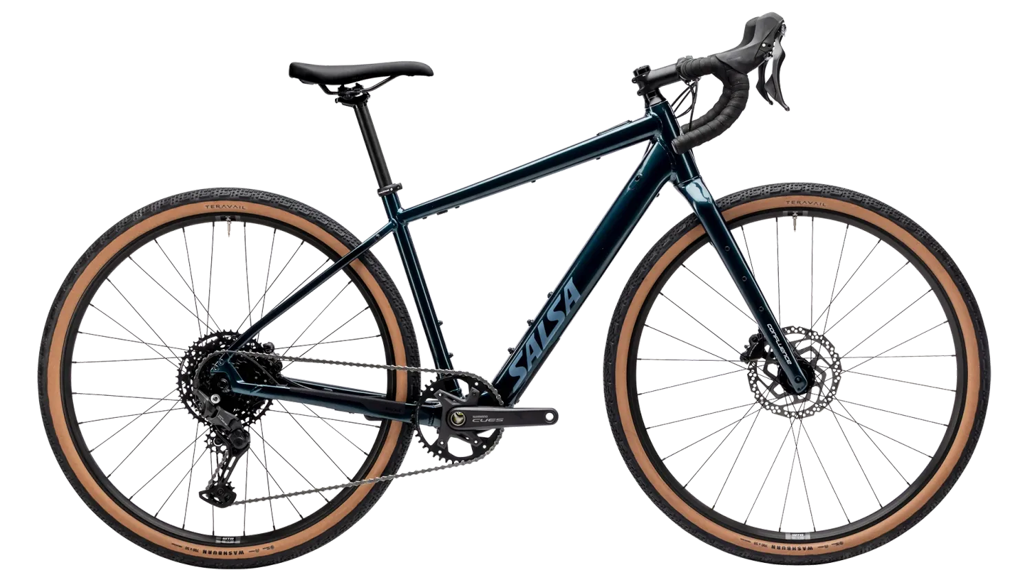 SALSA Confluence Cues 10 Drop Bar MIDNIGHT BLUE