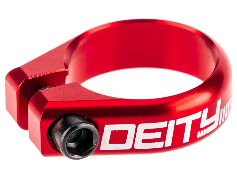 DEITY Circuit Seatpost Clamp, Color: RED, Size: 34.9
