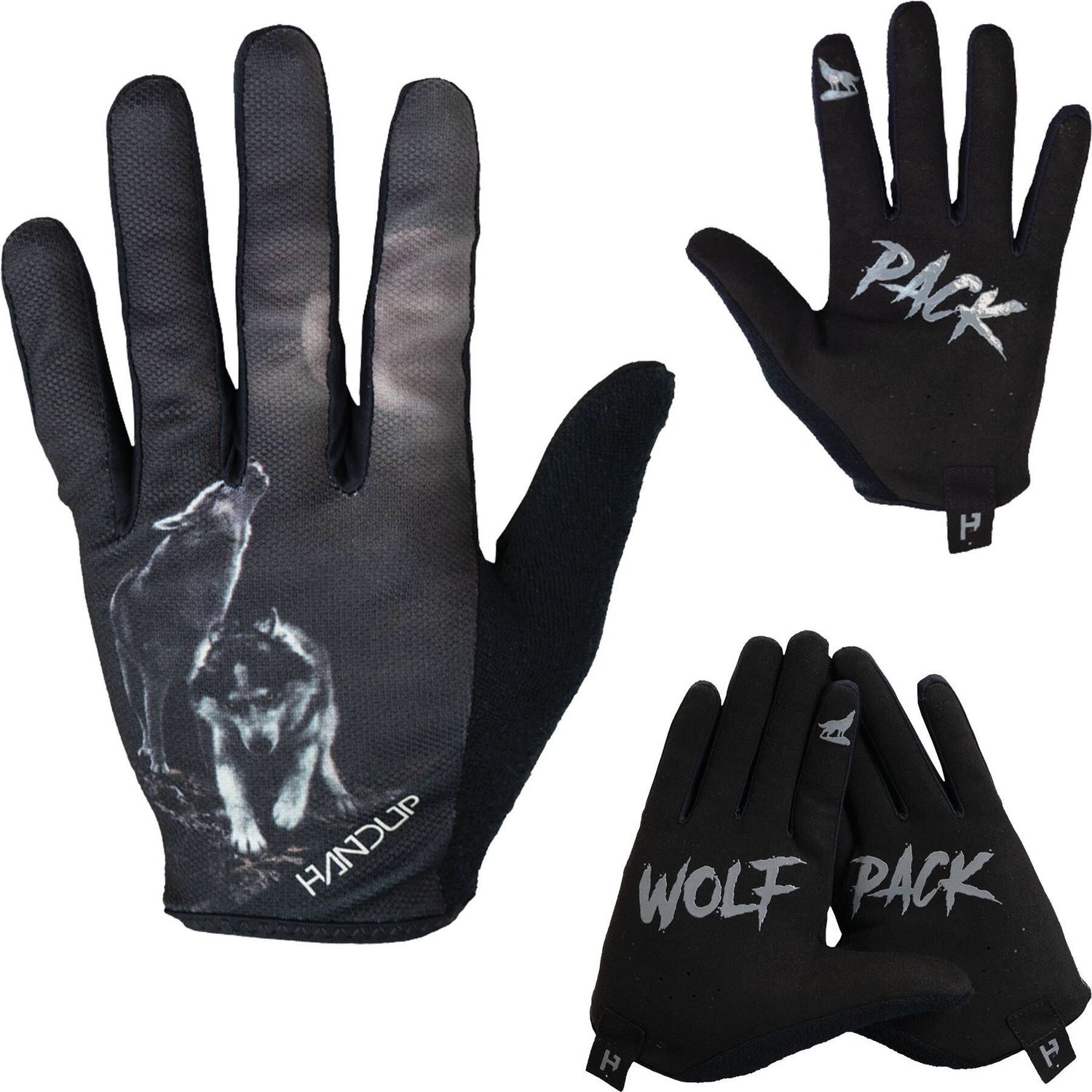 HANDUP Most Days Gloves, Color: HOWLING WOLF, Size: XXSMALL