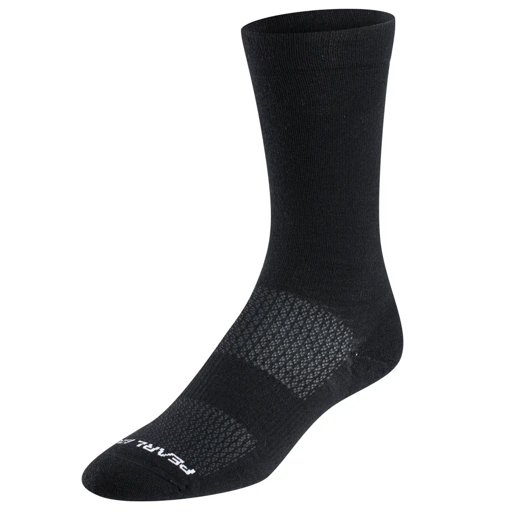 PEARL IZUMI Merino Trail 7" Sock, Color: BLACK, Size: S