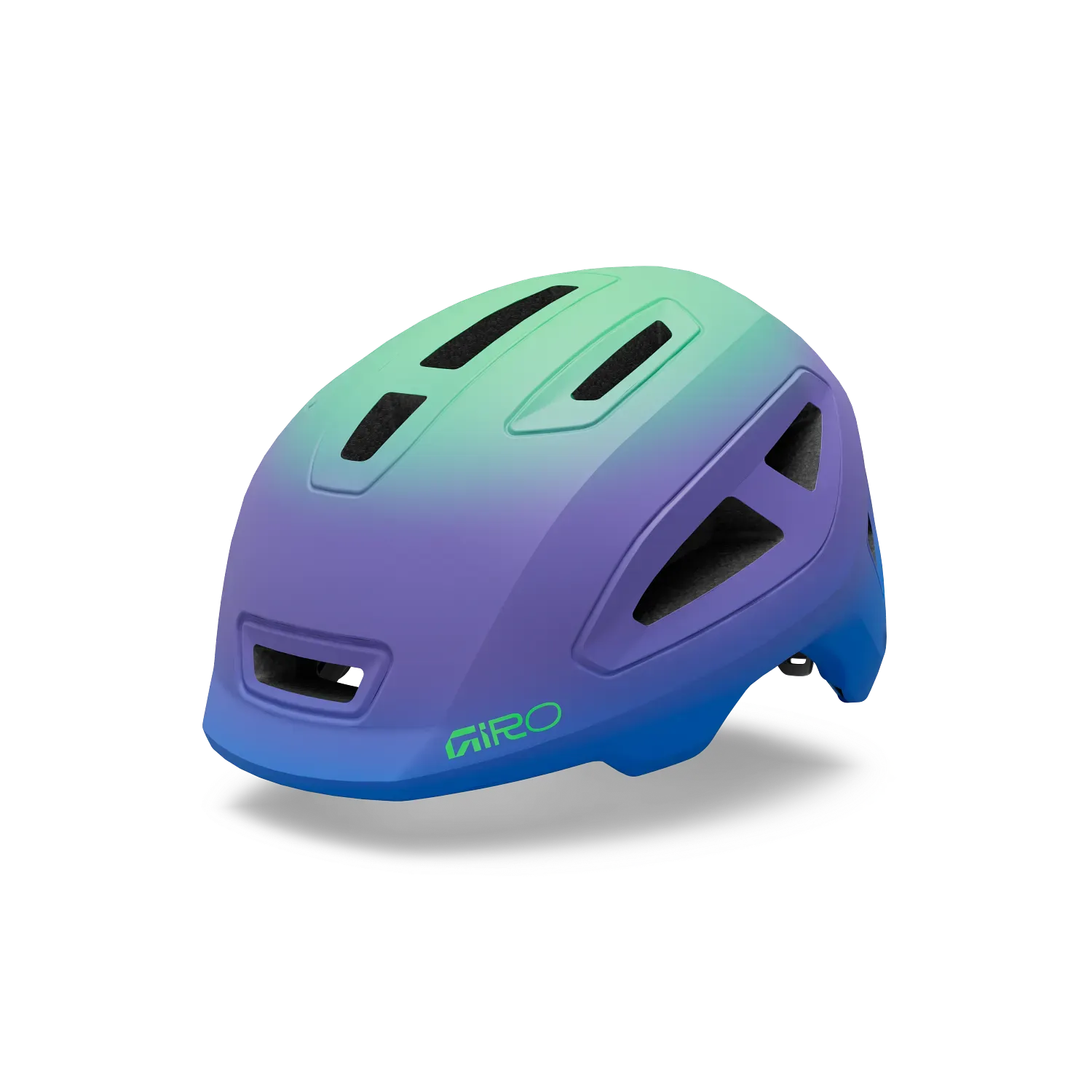 GIRO Scamp II Kids Helmet, Color: MATTE BLUE JEWEL/GREEN, Size: SMALL