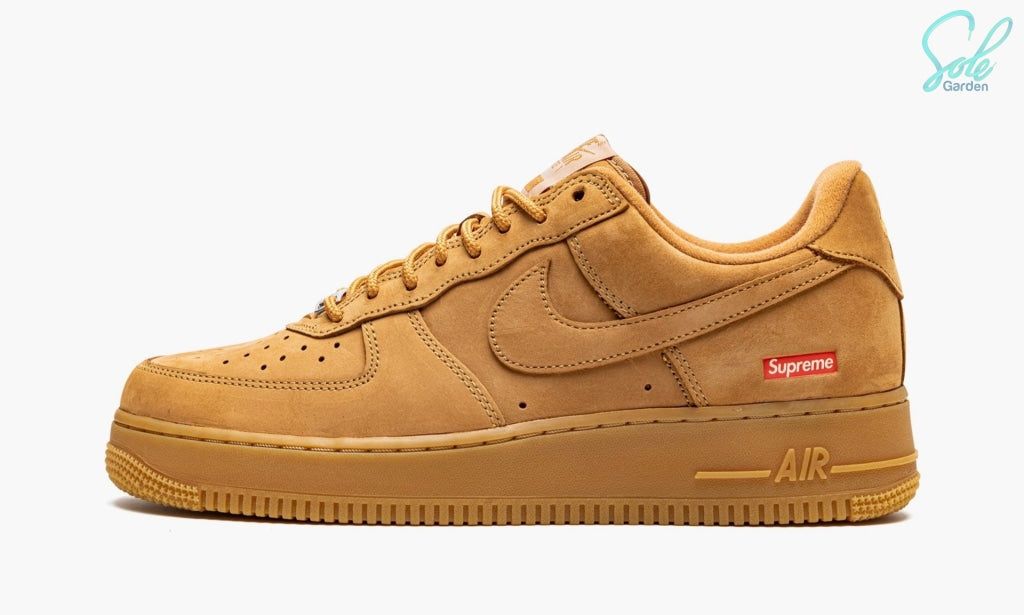 Air Force 1 Low x Supreme  “Wheat Mini Box Logo”, Size: 8