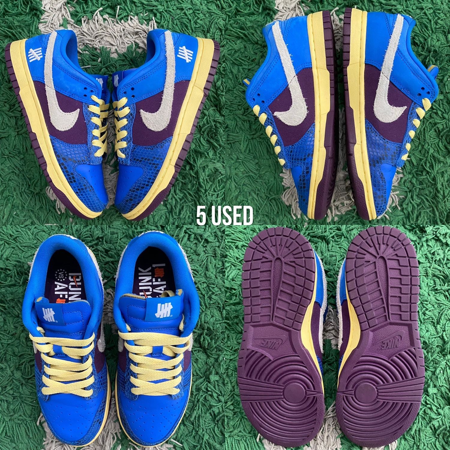 Nike Dunk Low Undefeated &quot;5 On It&quot;, Size: 5 USED