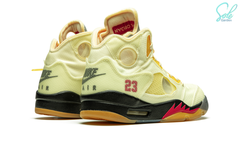 Air Jordan 5 Retro x Off White &quot;Sail”