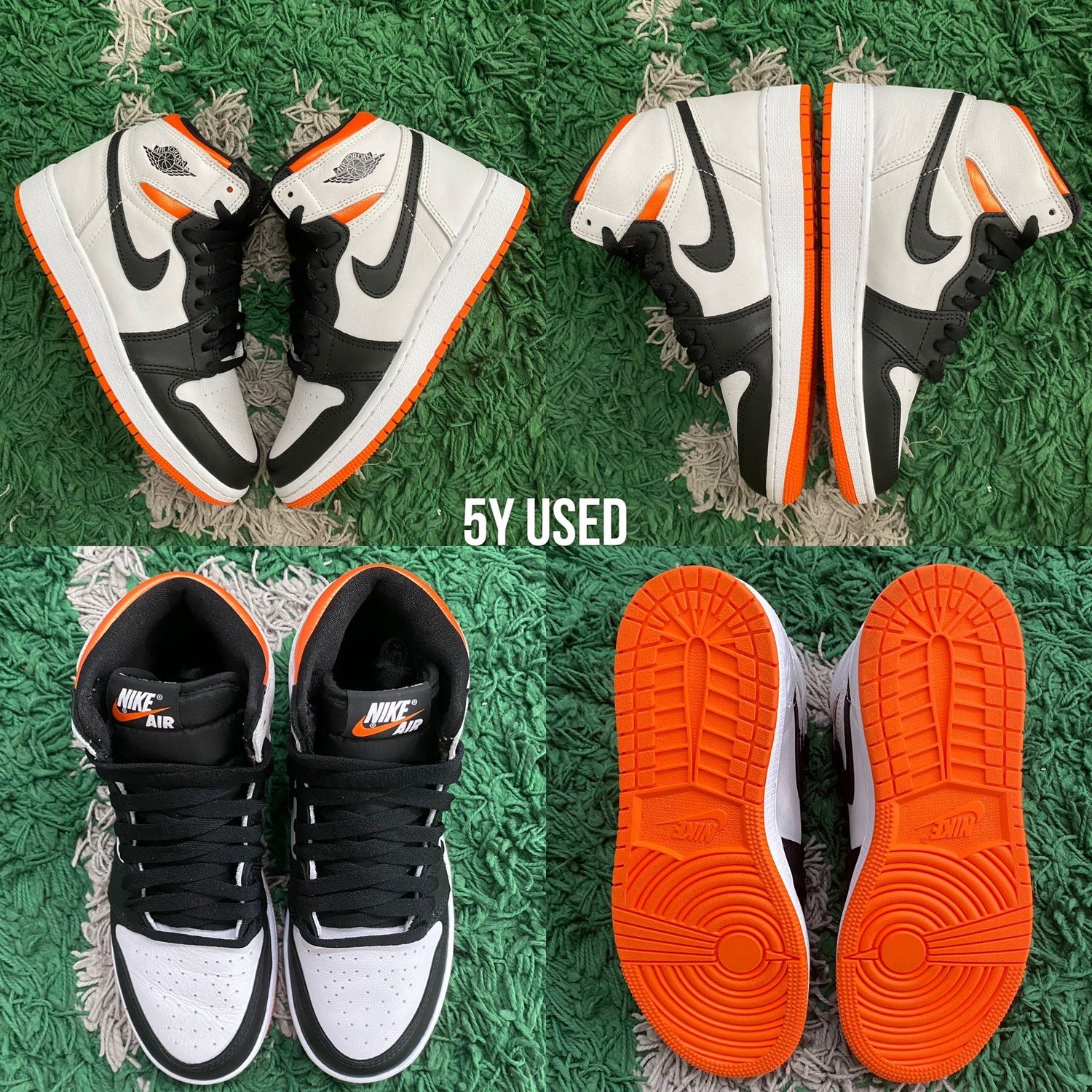 Air Jordan 1 Retro High “Electro Orange”, Size: 5Y USED