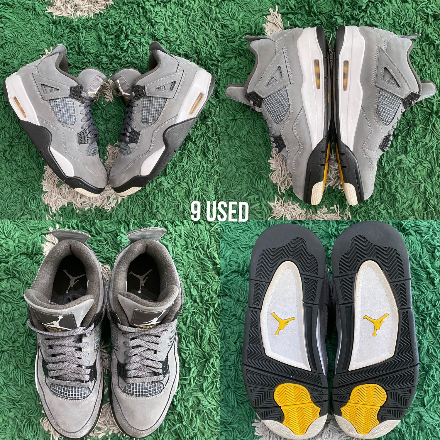 Air Jordan 4 Retro “Cool Grey 2019”, Size: 9 USED