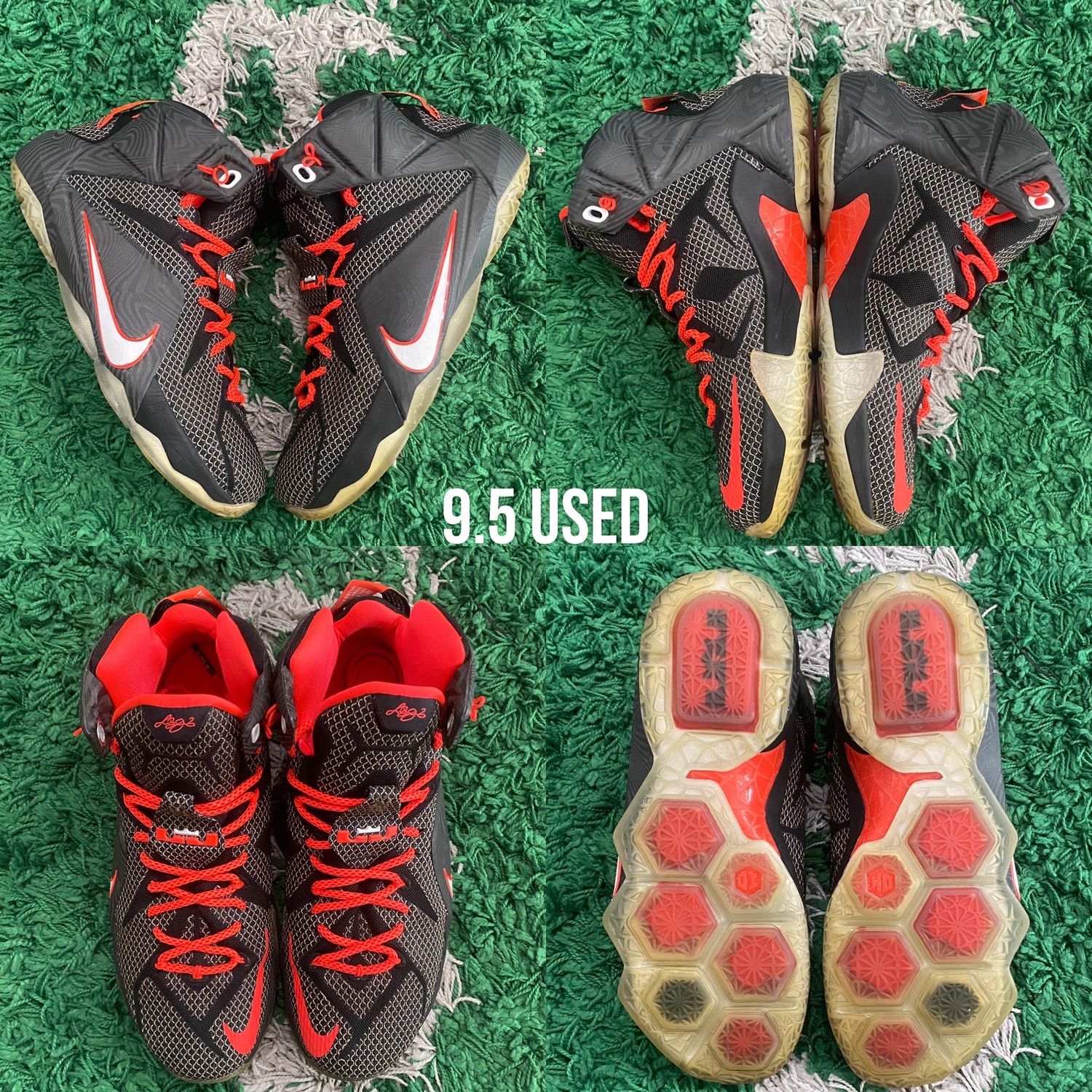 Nike LeBron 12 &quot;Court Vision&quot;, Size: 9.5 USED*