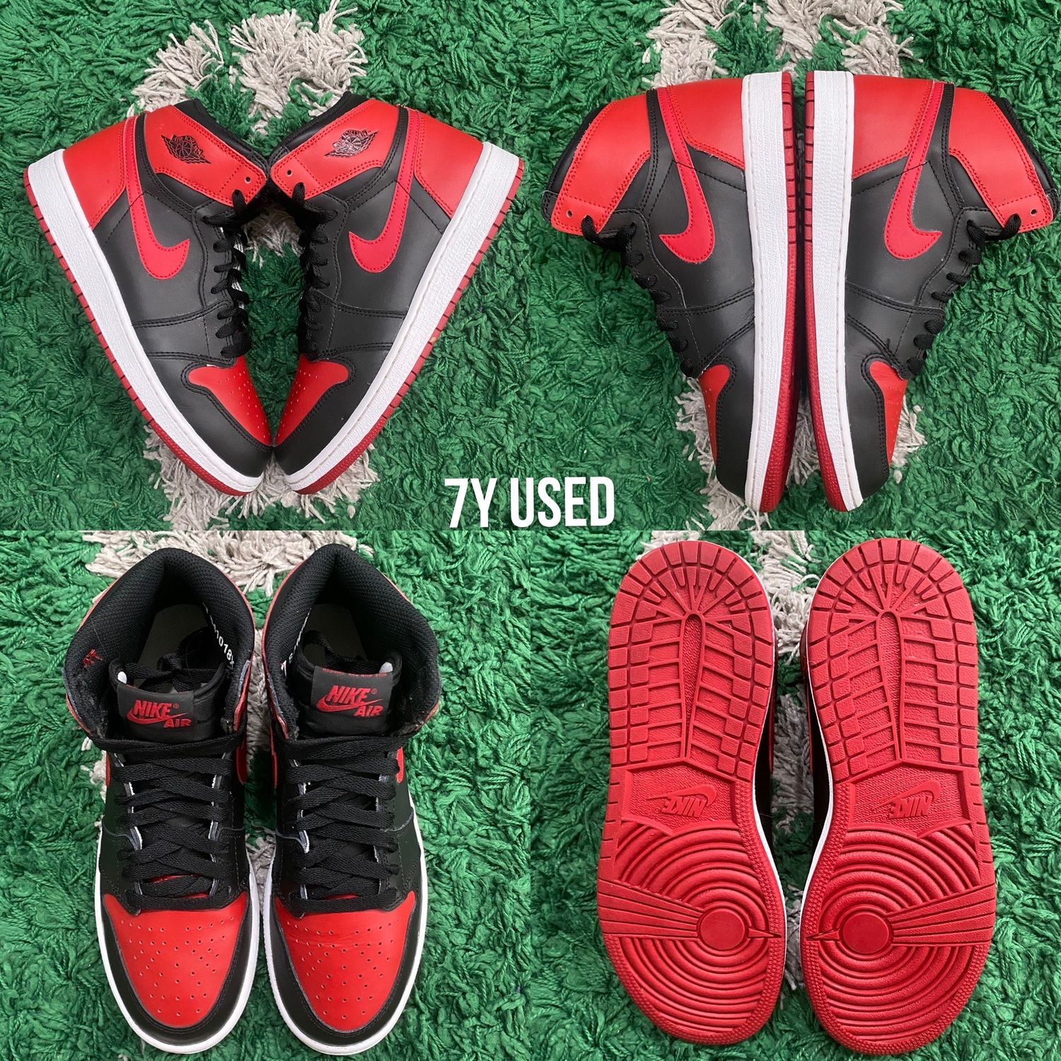 Air Jordan 1 High OG &quot;Bred 2016&quot;, Size: 7Y USED