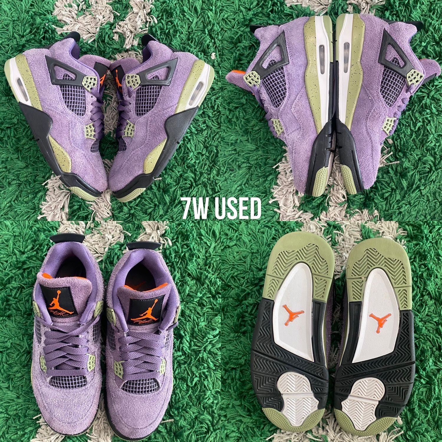 Air Jordan 4 Retro &quot;Canyon Purple&quot; WMNS, Size: 7W USED*