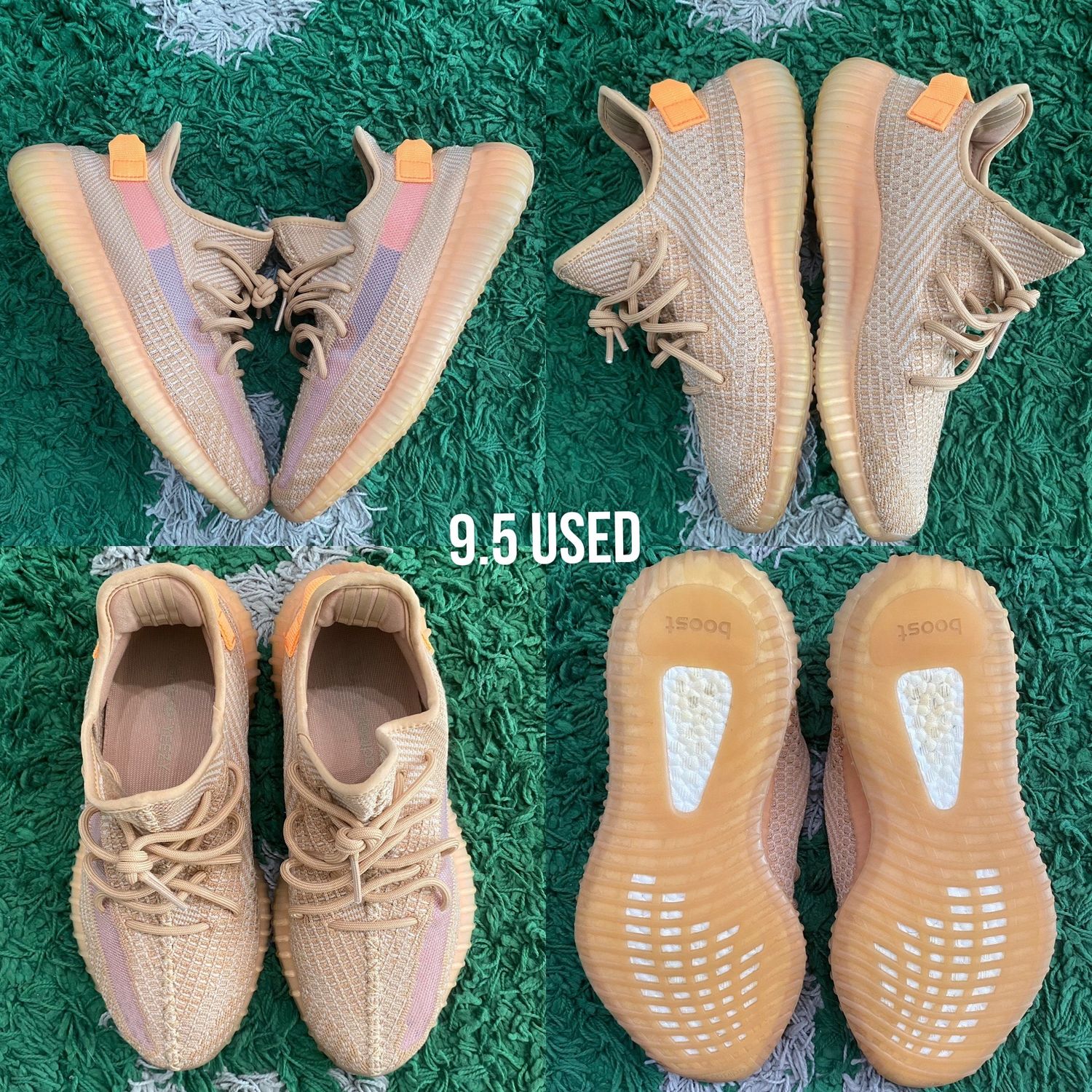 Adidas Yeezy Boost 350 &quot;Clay&quot;, Size: 9.5 USED