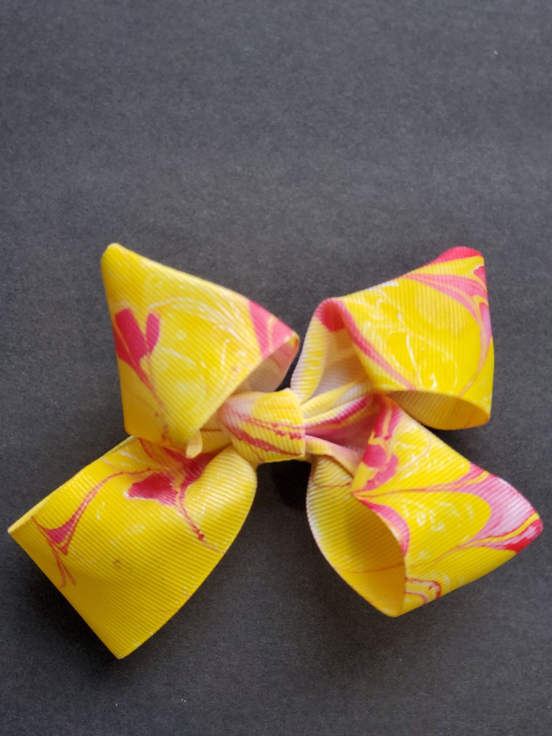 Marbled Bows, Color: Yellow