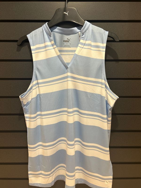 Cloudspun Valley Stripe Sleeveless Polo